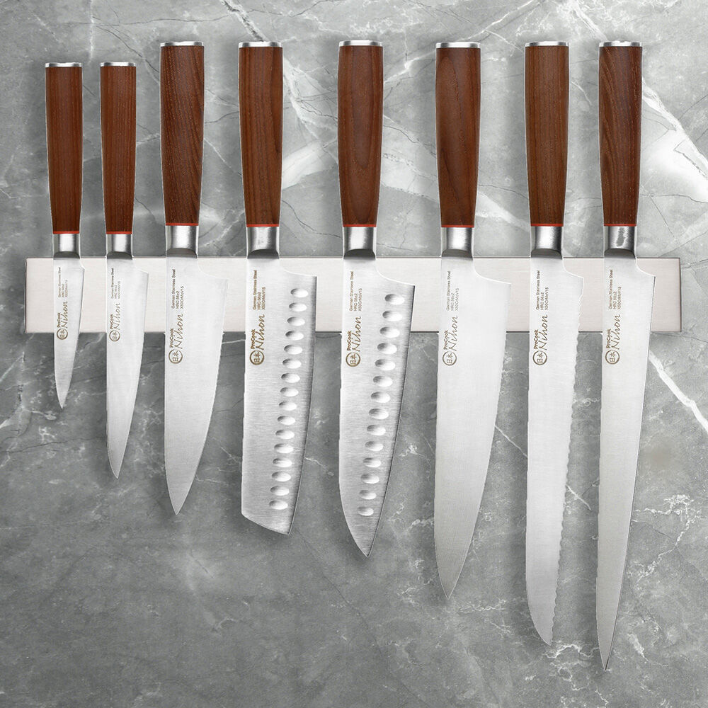 Nihon X50 Knife Set 8 Piece And Wooden Block Nihon X50 From ProCook