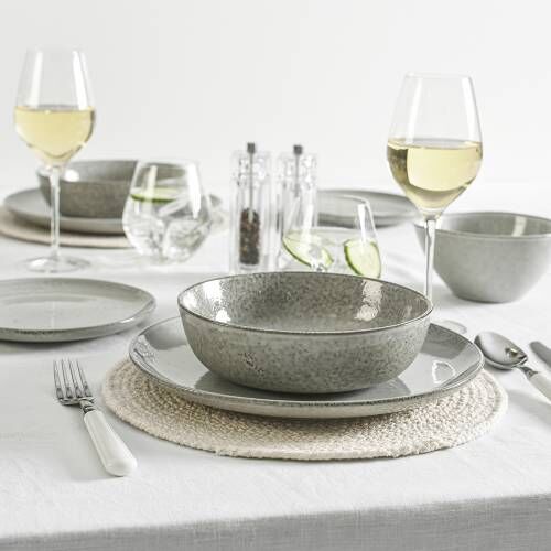 Oslo Rim Stoneware Dinner Set Piece Settings Oslo Stoneware