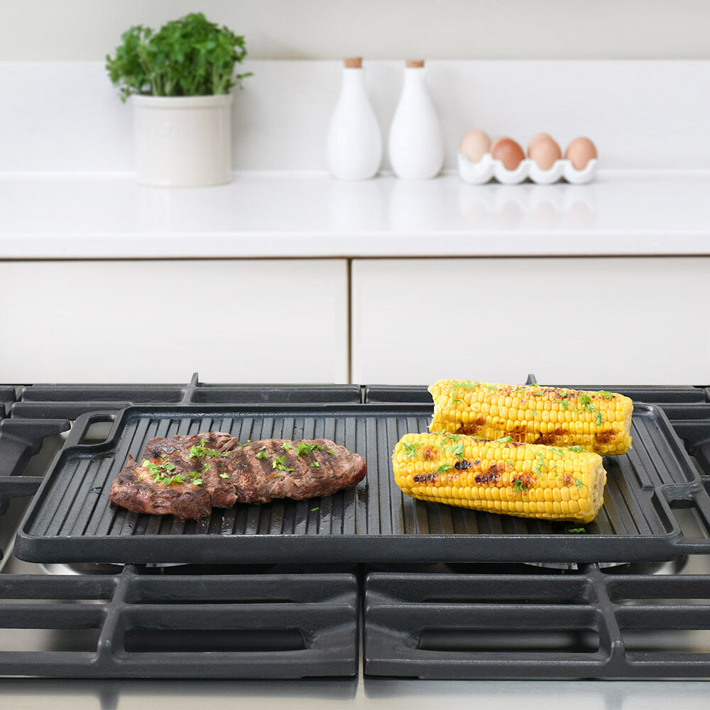 Reversible Griddle 46cm X 26cm Cast Iron Griddles From ProCook