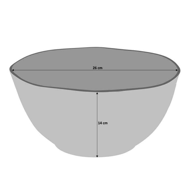 Malmo Charcoal Deep Serving Bowl 26cm ProCook