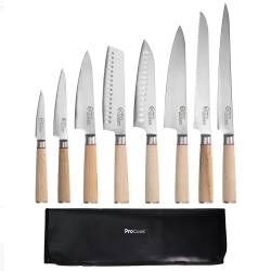 Nihon X50 Knife Set - 8 Piece and Knife Case