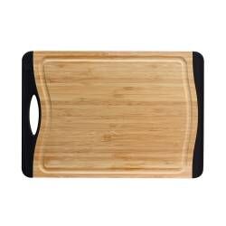 ProCook Non-Slip Bamboo Chopping Board - Medium Black Ends