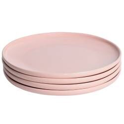 Stockholm Pink Stoneware Dinner Plate - Set of 4 - 27cm