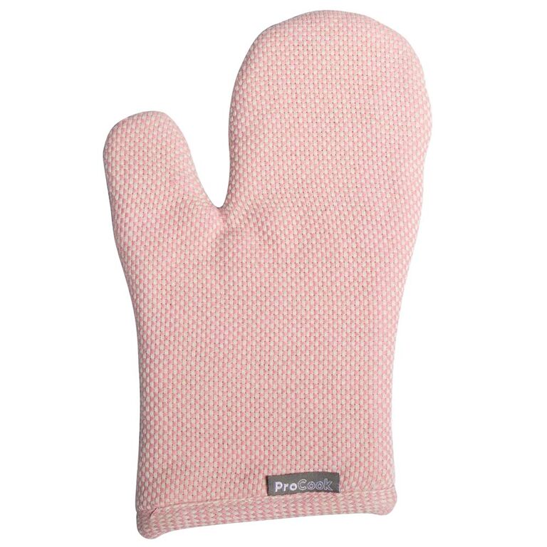Oven Glove Pair Pink and Cream ProCook