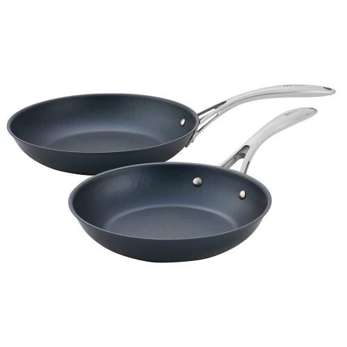 Professional Blue Steel Frying Pan Set