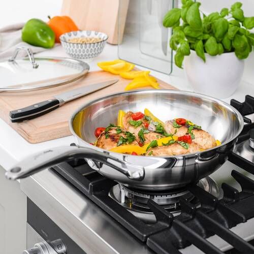 Professional Stainless Steel Wok - Uncoated 26cm - 7720