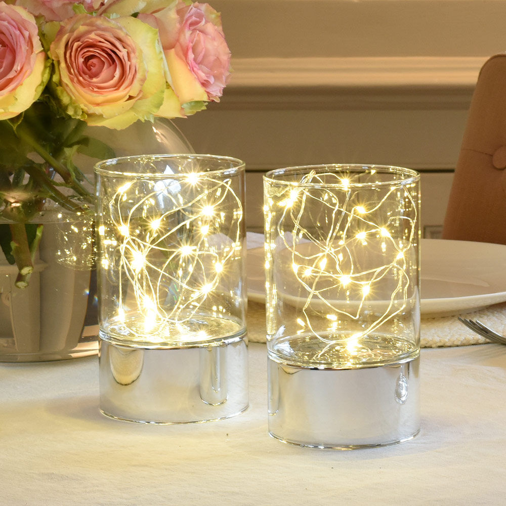 ProCook LED Table Fairy Lights Set of 2 Silver