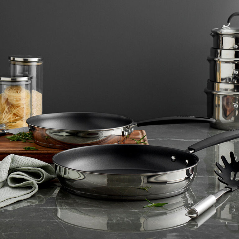 Gourmet Stainless Steel Frying Pan Set ProCook
