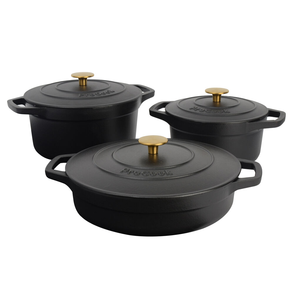 ProCook Cast Iron Casserole Dish Set | ProCook