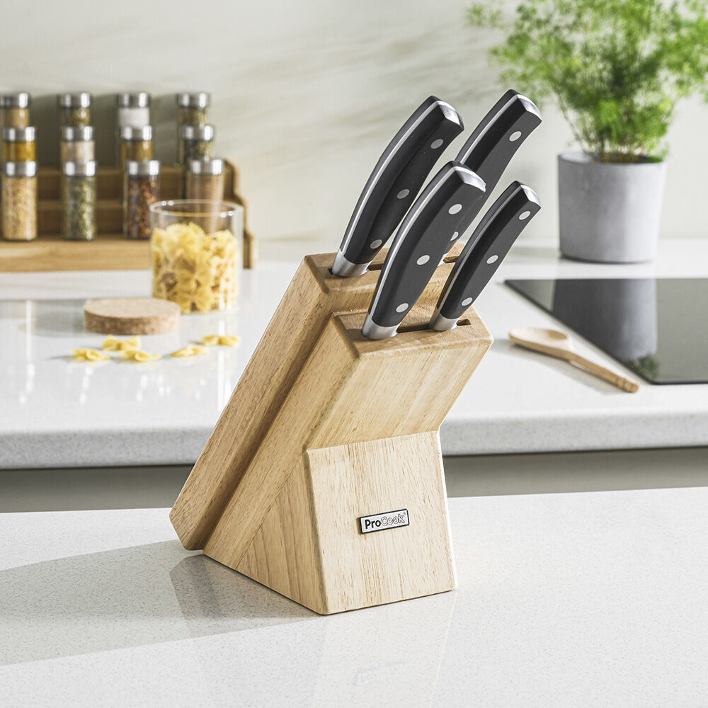 Gourmet Classic Knife Set 4 Piece and Wooden Block