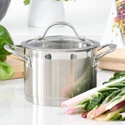 Secondary image for image of Professional Stainless Steel Stock Pot & Lid 16cm / 2.3L