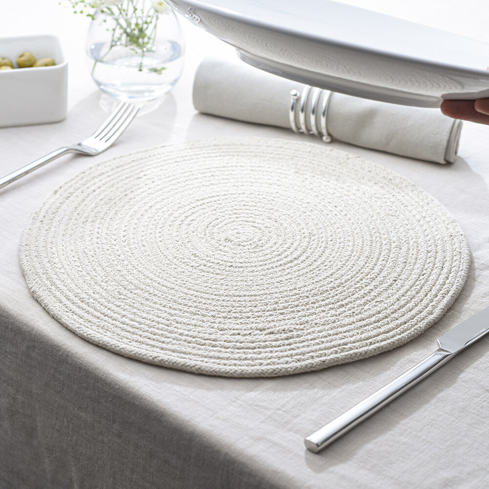 Jute Placemat Cream Rim Table Runners, Placemats & Coasters from ProCook