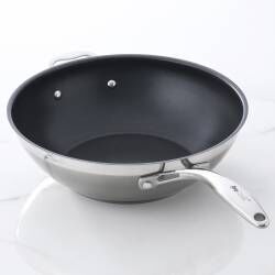 Professional Stainless Steel Wok - 30cm