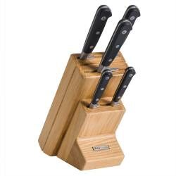 Professional X50 Chef Knife Set - 5 Piece and Wooden Block