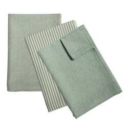 ProCook Tea Towel 3 Piece Set - Green and grey