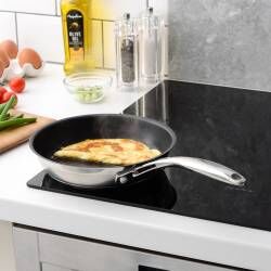 Secondary image for image of Professional Stainless Steel Frying Pan 20cm
