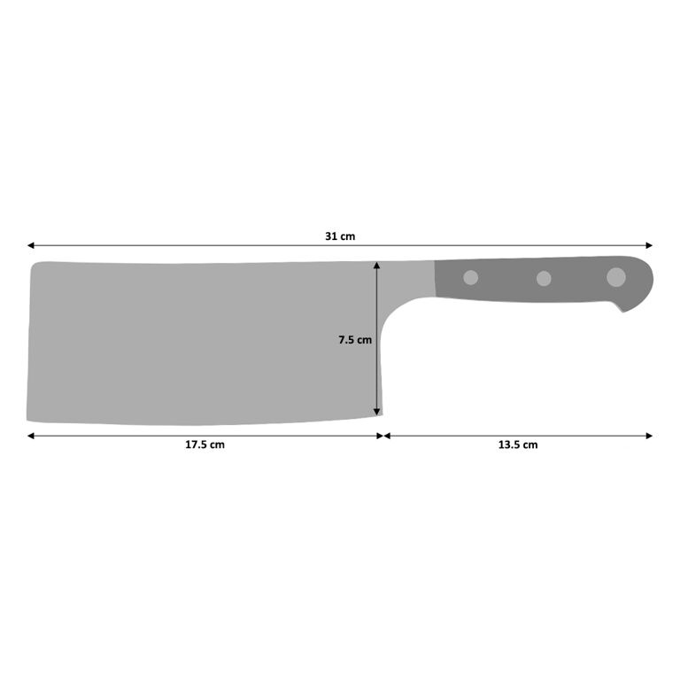 Professional X50 Chef Cleaver 17.5cm / ProCook