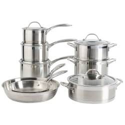 Main image for image of Professional Stainless Steel Cookware Set Uncoated 8 Piece