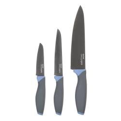 Designpro Titanium Knife Set - 3 Piece Blue