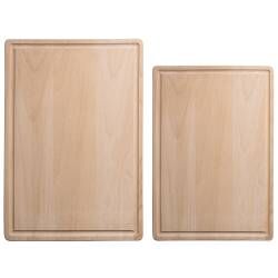 ProCook Wooden Chopping Board with Groove Set - 2 Piece