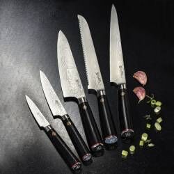 Secondary image for image of Damascus 67 Knife Set 5 Piece