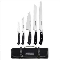 Gourmet X30 Knife Set - 5 Piece and Canvas Knife Case
