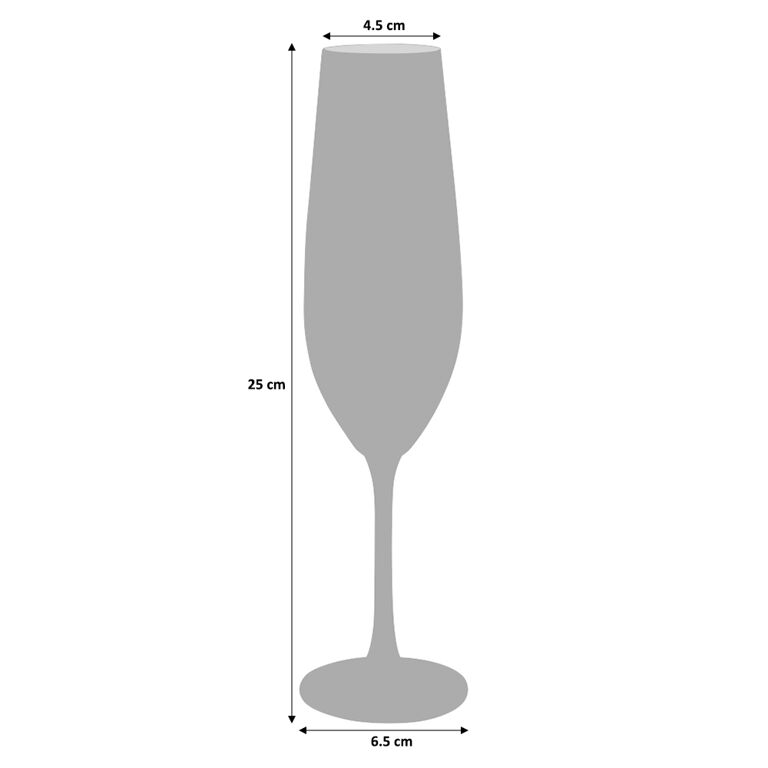 Champagne Flutes 2-delig, PS 0,1 L 5 Cm · 17,5 Cm; Wegwerp - View #4