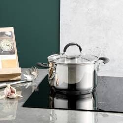 Secondary image for image of Gourmet Stainless Steel Stock Pot & Lid 20cm / 3.7L