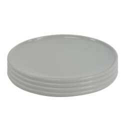 Stockholm Grey Stoneware Side Plate - Set of 4 - 19cm
