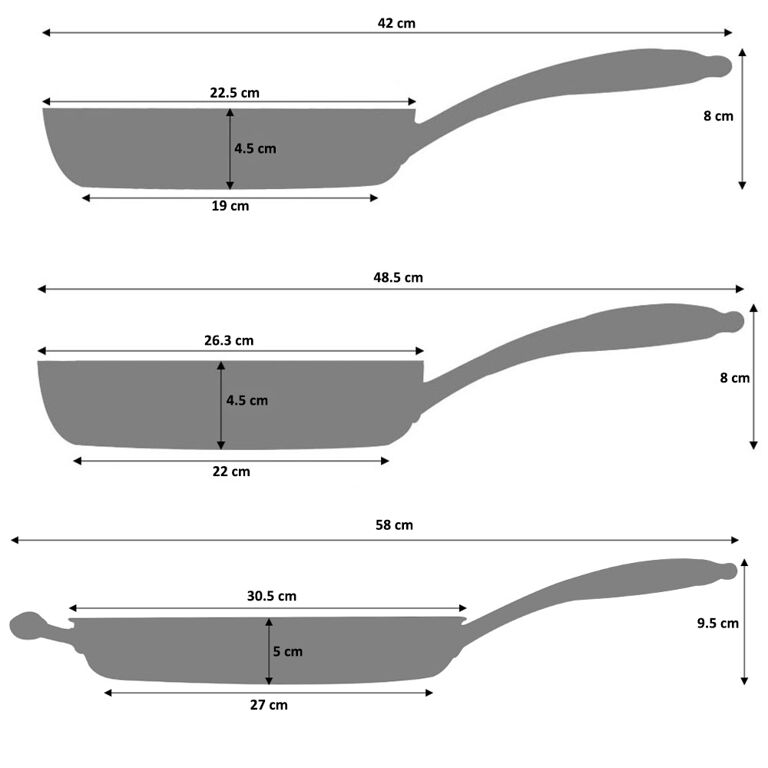 Elite Tri-Ply Frying Pan Set Uncoated 3 | ProCook