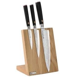 Damascus 67 Knife Set - 3 Piece and Magnetic Block
