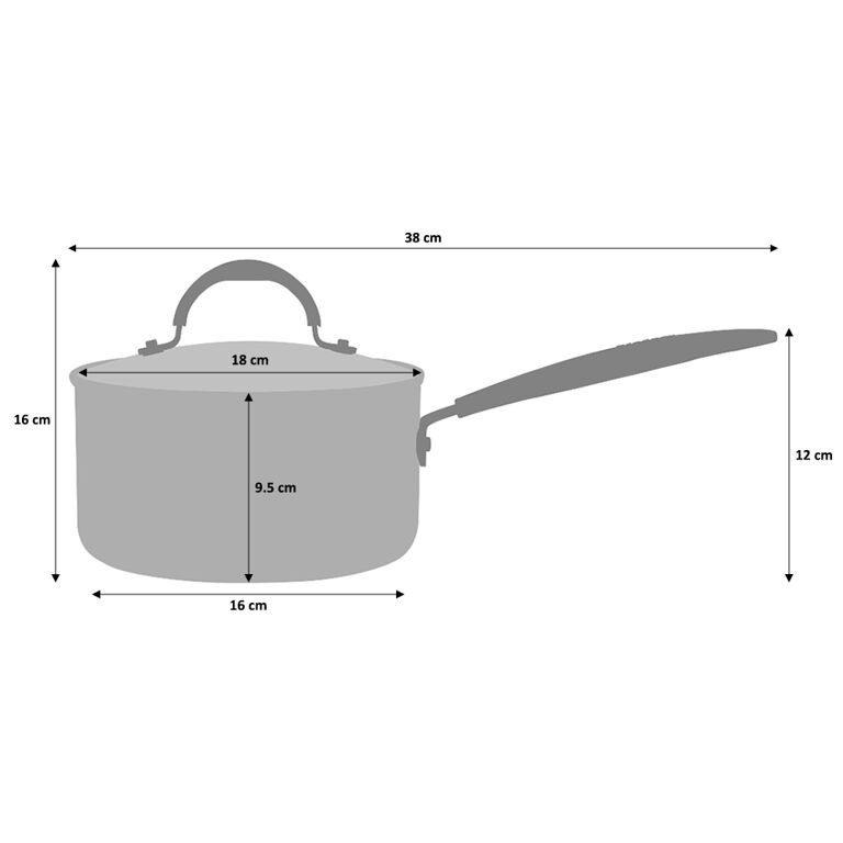 thumbnail image 2 of 6-Piece Stainless Steel Sauce Pan Set - 1Qt, 2Qt & 3Qt Pots With Lids, Induction Compatible 2 of 5