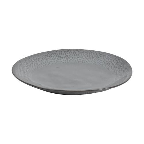 Malmo Charcoal Teardrop Dinner Plate