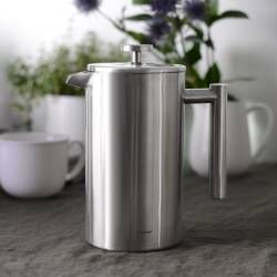 Secondary image for image of Satin Stainless Steel Double Walled Cafetiere 8 Cup / 1L
