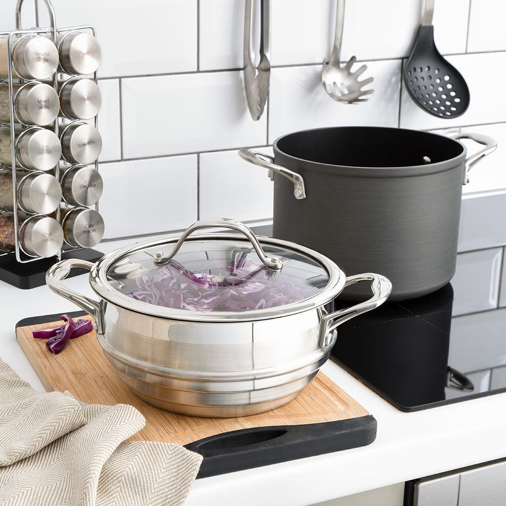 Professional Anodised Multi Steamer Set 20cm / 4.4L