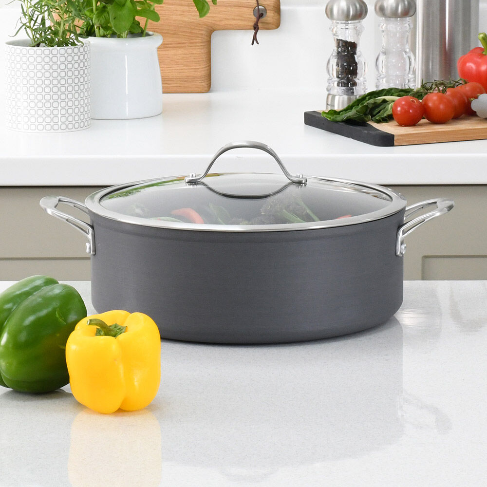 Professional Anodised Shallow Casserole 28cm / 6.1L