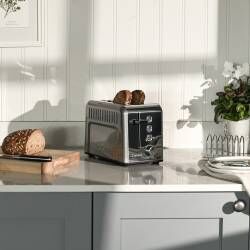 Secondary image for image of Gun Metal Toaster 2 Slice