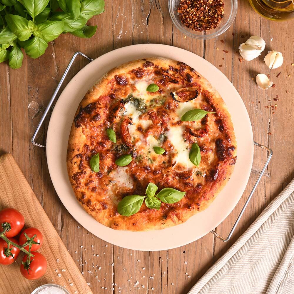 ProCook Pizza Stone with Rack 33cm / 13in