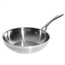 Professional Stainless Steel Wok - Uncoated 26cm