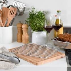 Secondary image for image of Stainless Steel Roasting Rack 30 x 22cm
