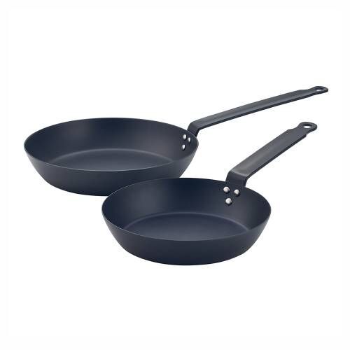 ProCook Blue Steel Frying Pan Set