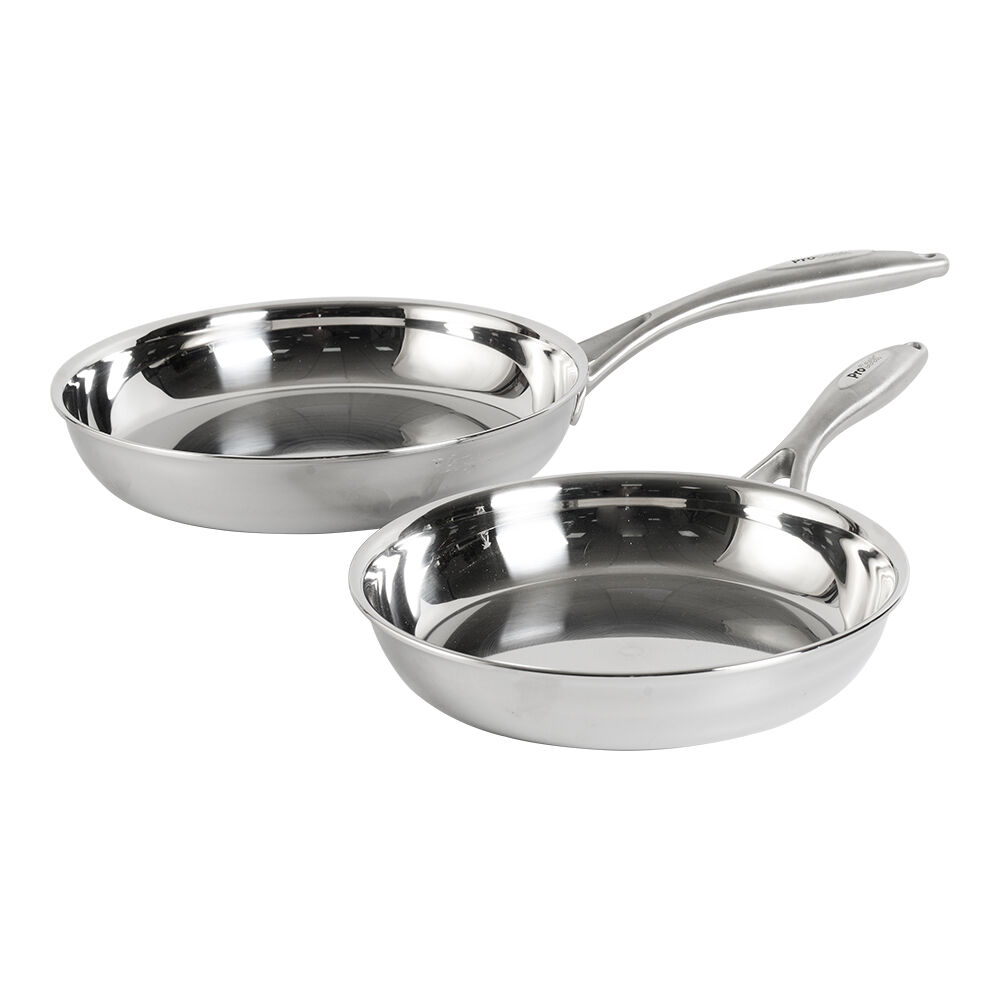 Elite Tri-ply Frying Pan Set Uncoated 22 and 26cm | Elite Tri-Ply from ...