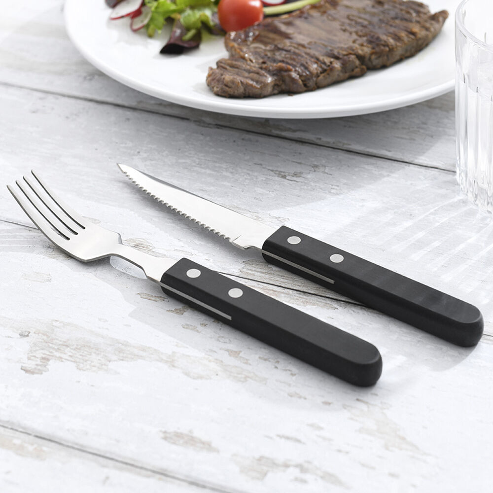 ProCook Steak Cutlery Set 4 Sets Black