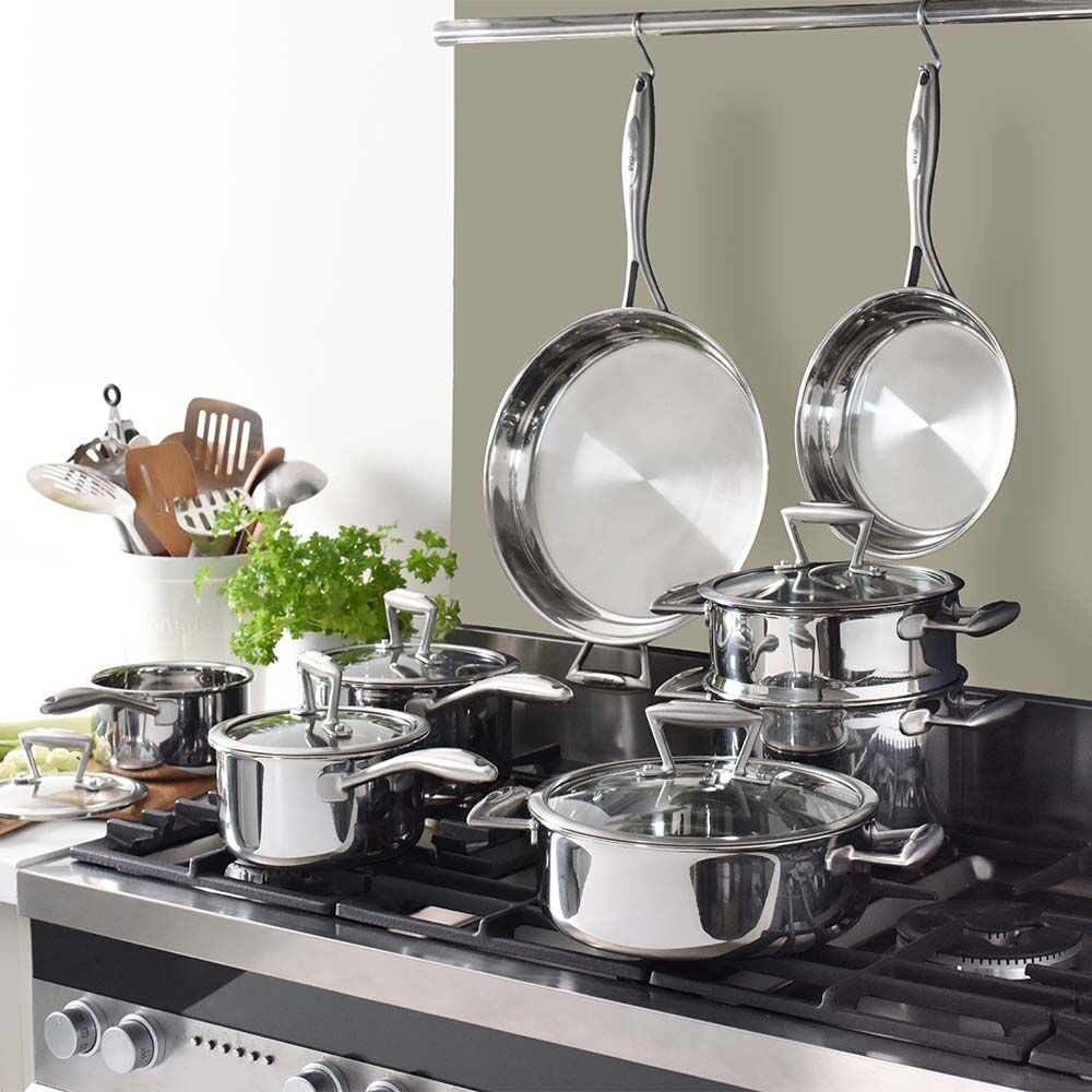 Elite Tri-ply Cookware Set Uncoated 8 Piece