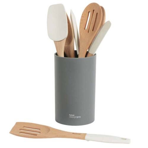 Designpro Silicone Utensil Set with Charcoal Holder