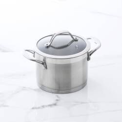 Professional Stainless Steel Stockpot & Lid - 16cm / 2.3L