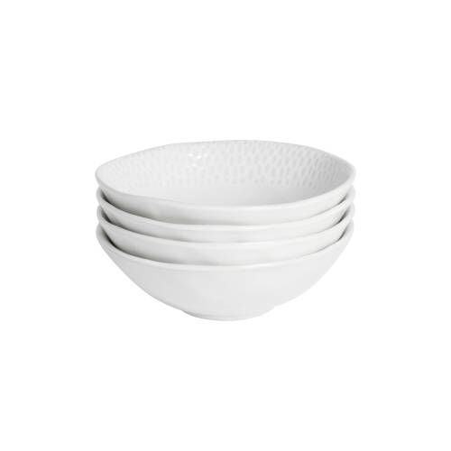 Malmo White Teardrop Bowl