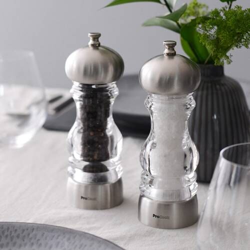 ProCook Acrylic & Stainless Steel Salt or Pepper Mill