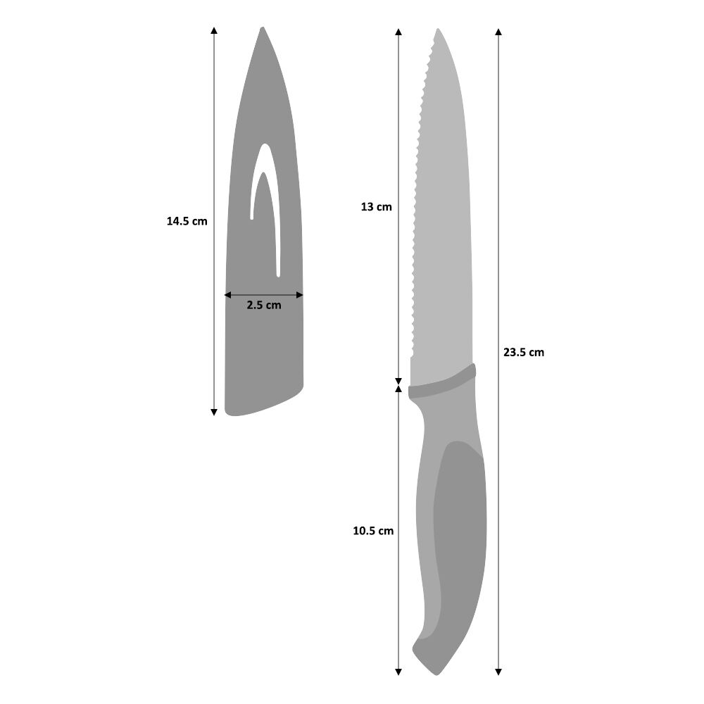 Serrated Utility Knife Ivory Vegetable and Utility Knives from ProCook