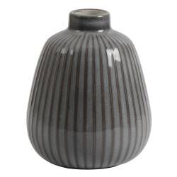 Malmo Charcoal Bud Vase - 13cm